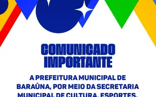 Prefeitura de Baraúna encerra prazo de projetos da Lei Aldir Blanc II