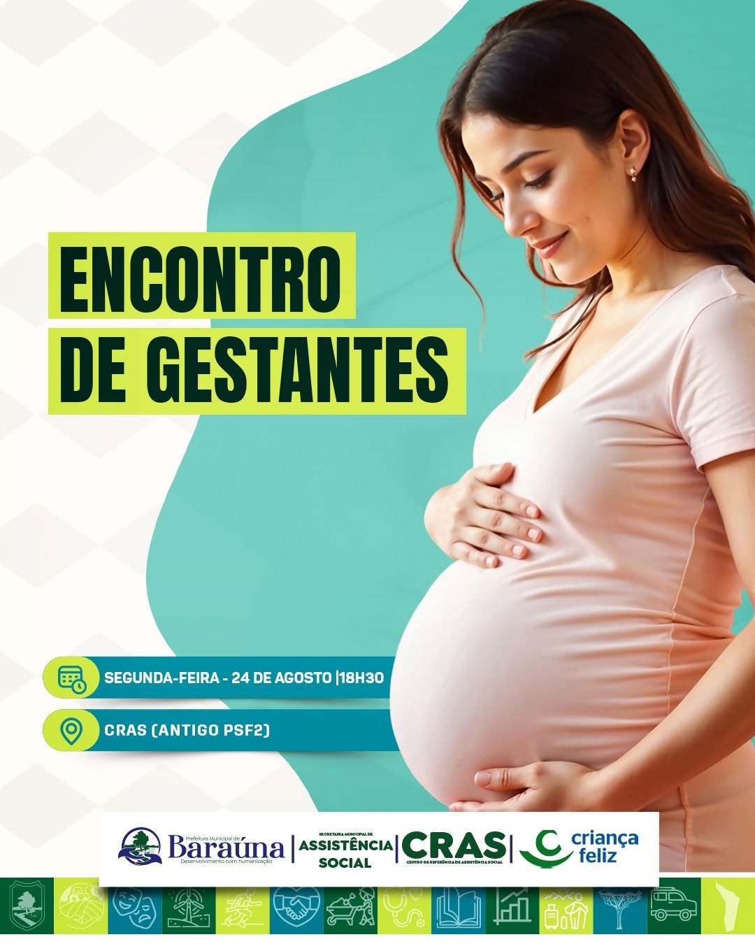CRAS de Baraúna promove encontro especial para gestantes nesta segunda-feira