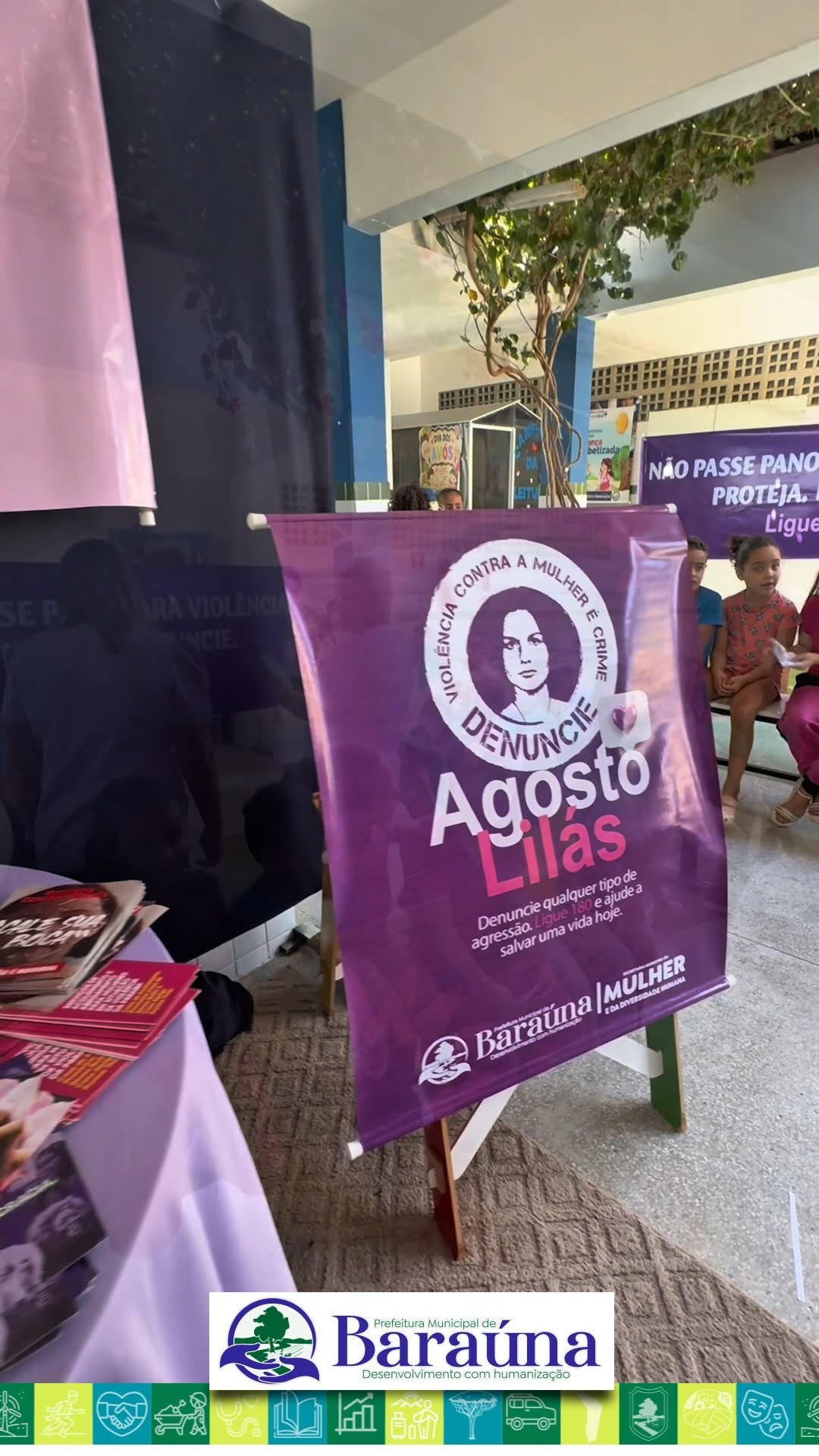 Prefeitura de Baraúna inicia ações do Agosto Lilás nas escolas municipais