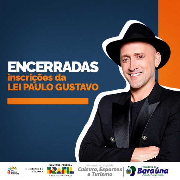 Encerradas as inscrições para a Lei Paulo Gustavo!