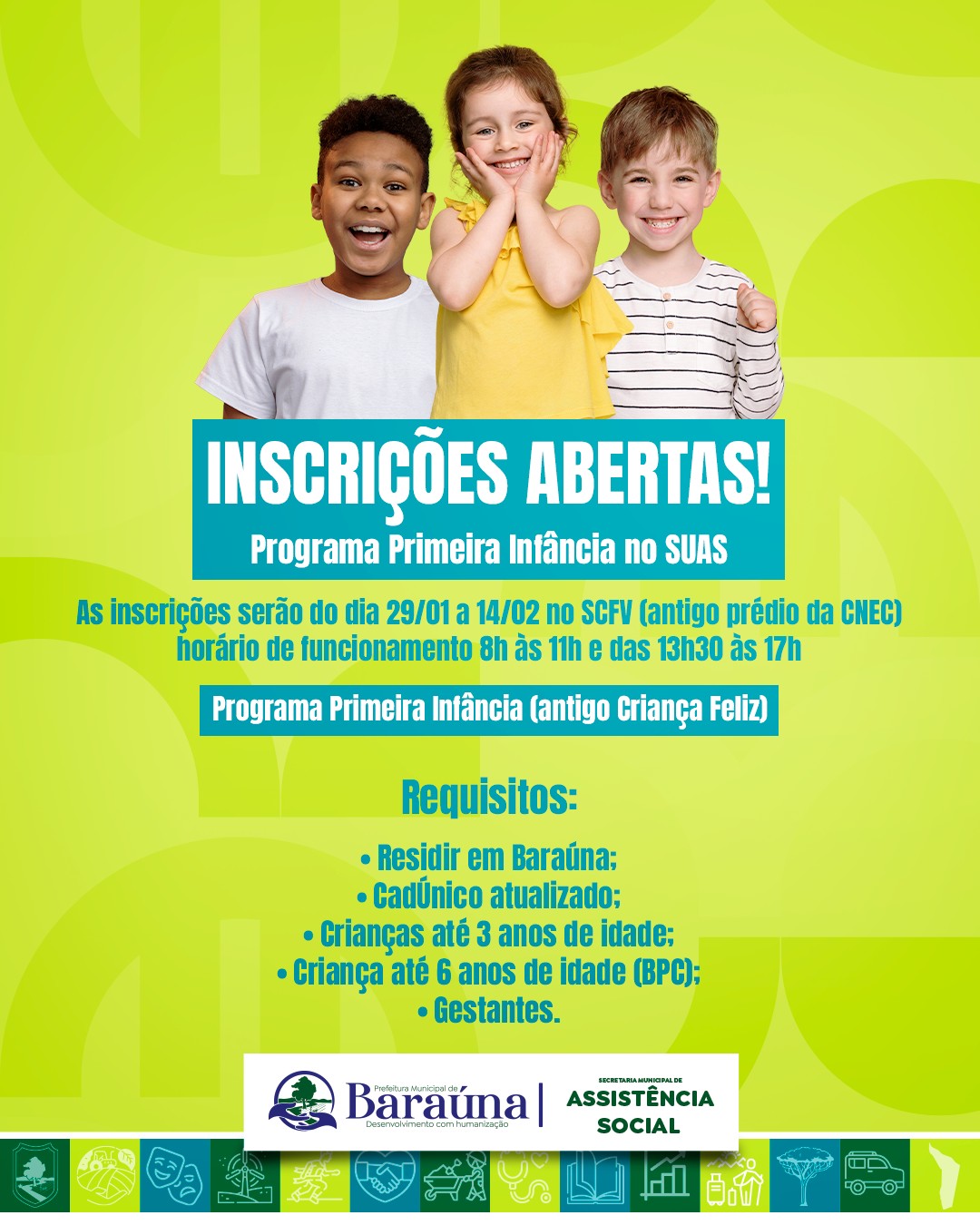 Inscrições abertas!
