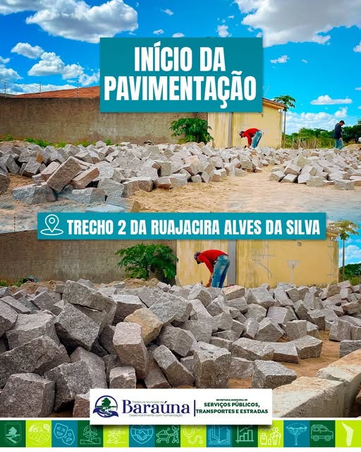 Prefeitura inicia novo trecho de pavimentação na Rua Jacira Alves da Silva