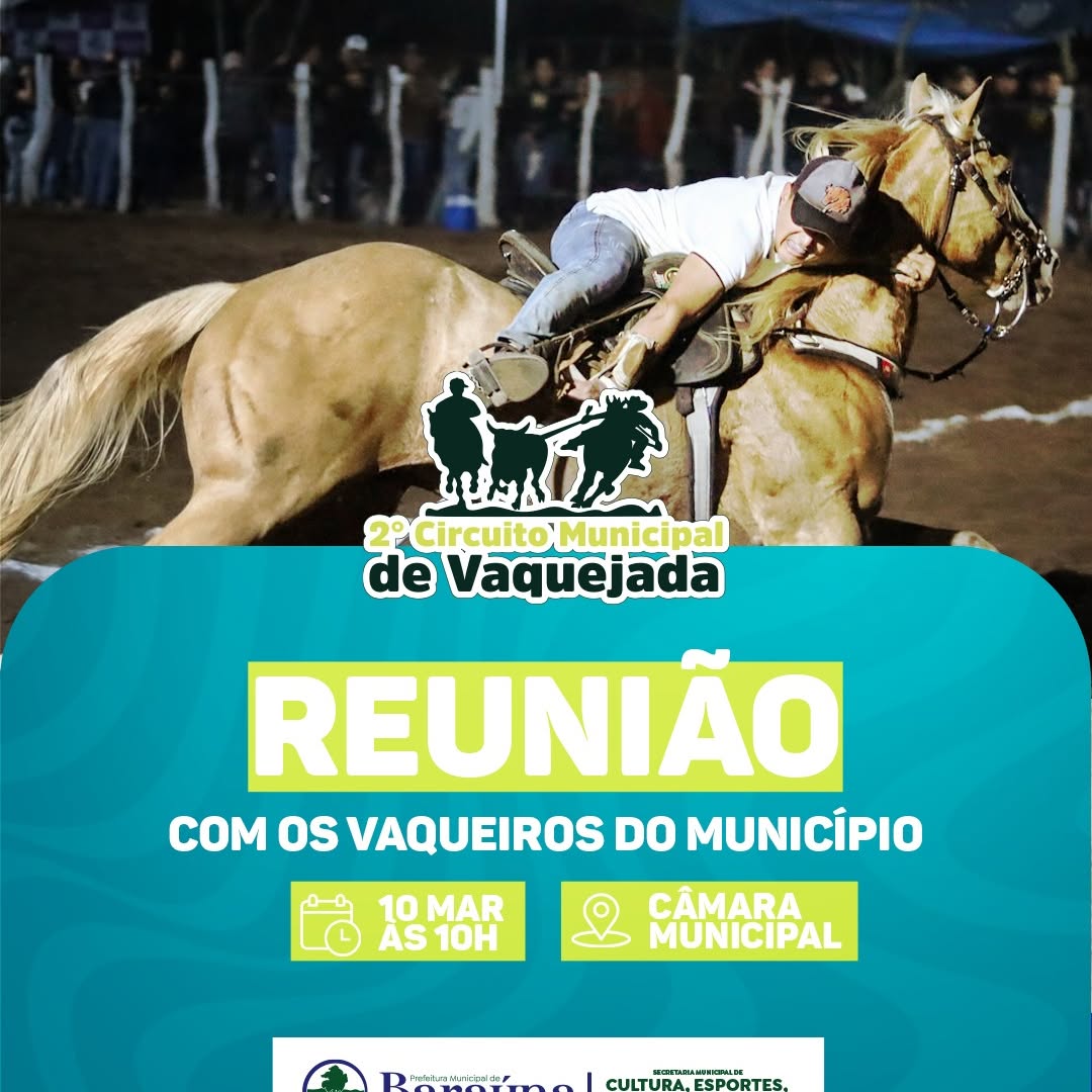 🚨ATENÇÃO VAQUEIROS DO MUNICÍPIO 🚨