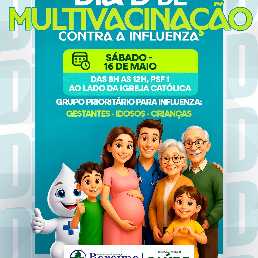 Prefeitura de Baraúna promove Dia D de Vacinação contra Influenza