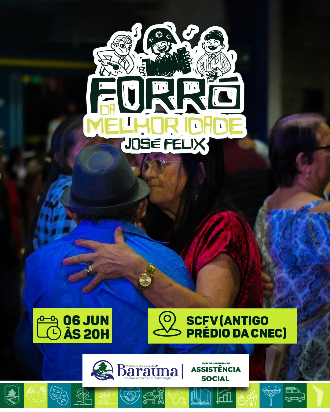 Forró da Melhor Idade acontece neste sábado no SCFV