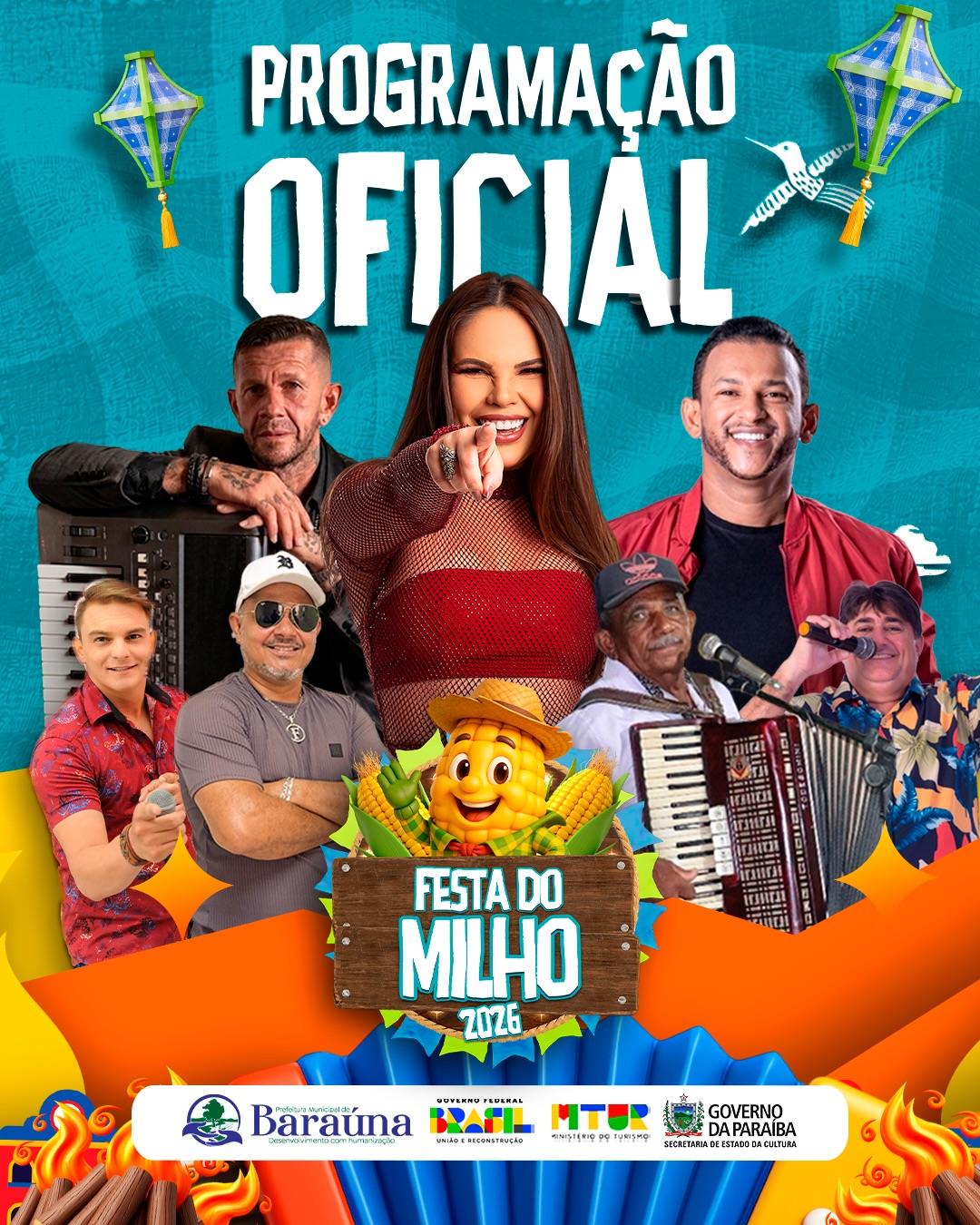Festa do Milho 2026 em Baraúna tem programação oficial divulgada